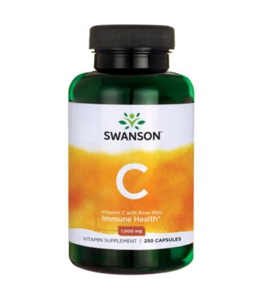 Swanson Vitamin C with Rose Hip 1000mg 250caps