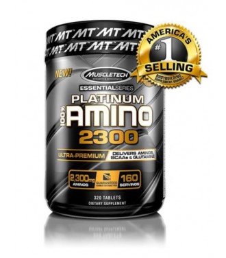 Muscletech platinum 100% amino 2300 320tab 160serv