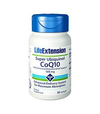 Life Extension Super Ubiquinol CoQ10 with Shilajit 100mg 60vcaps
