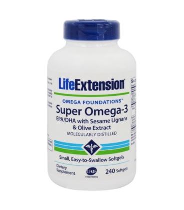 Life Extension - Super Omega-3 EPA/DHA with Sesame Lignans & Olive Extract - 120 Softgels