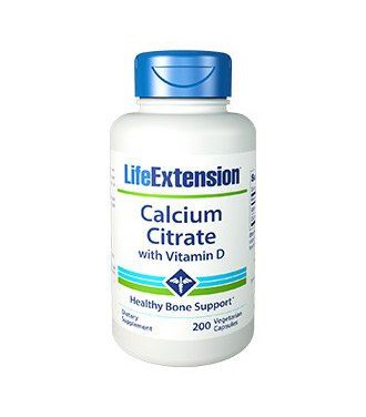 Life Extension Calcium Citrate with Vitamin D3 200vcaps