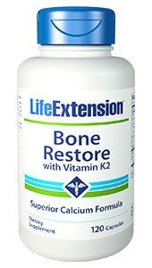 Life Extension Bone Restore with Vitamin K2 120caps