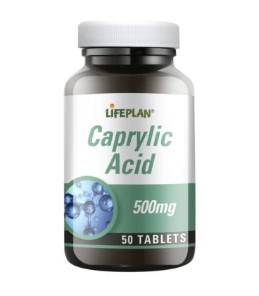 Lifeplan Caprylic Acid 500mg 50tab