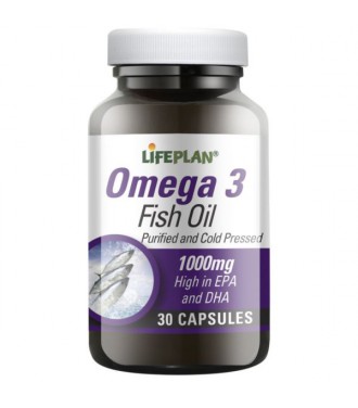 Lifeplan Omega 3 Fish Oil 1000mg 30kaps