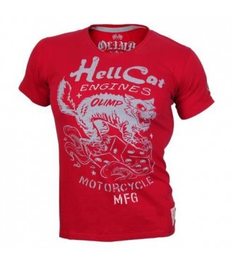 Olimp Men's T-shirt - HELL CATS red L