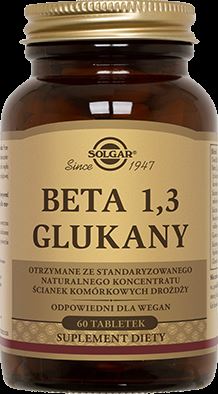 Solgar Beta 1,3 Glukany 60 tabletek