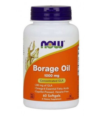 NOW FOODS BORAGE OIL 1000MG 60 SOFTGELS